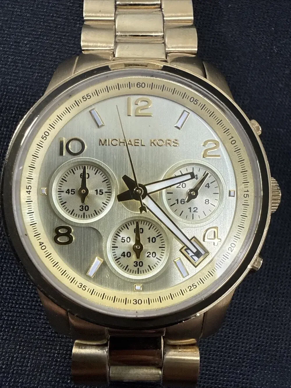 MICHAEL KORS RUNWAY MK-5055 WOMENS NEW BATTERY 5.75-6” BAND 38mm CASE (B30)